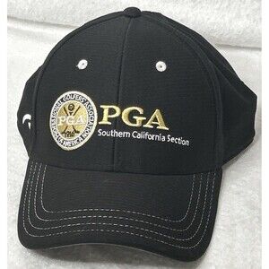 PGA Southern California Challenge Cup Golf Hat Cap Black Pukka Adjustable